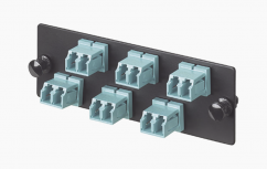 Panduit Panel de 6 Adaptadores de Fibra Óptica LC Dúplex Multimodo, Azul