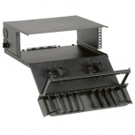 Panduit Charola para Fibra Óptica para Rack, 4RU, Negro