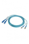 Panduit Cable Fibra Óptica Multimodo OS2 LC Dúplex Macho - ST Dúplex Macho, 2 Metros, Aqua