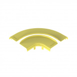 Panduit Tapa para Ángulo Recto Horizontal 90º, Amarillo