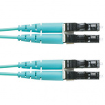 Panduit Cable de Fibra Óptica OM3 LC Duplex Macho - LC Duplex Macho, OFNR, 4 Metros, Aguamarina