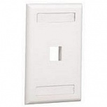 Panduit Placa Vertical NK1FIWY, 1 Ventana, Blanco