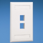 Panduit Placa NK2FIWY, 2 Ventanas, Blanco
