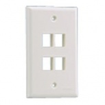 Panduit Placa para Pared 4 Puertos RJ-45, Blanco