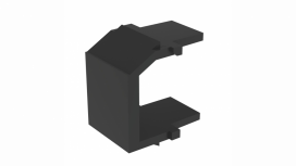 Panduit Módulo Ciego NKBMBL-X, Negro, 10 Piezas