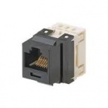 Panduit Conector Modular Keystone Sistema Puchdown Categoria 5e de 8 Posiciones y 8 Hilos, Negro