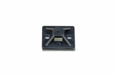 Panduit Sujetador de 4 Vías para Cintillos con Adhesivo, 1" x 1", Negro, 100 Piezas