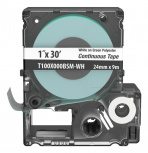 Panduit Casete de Etiqueta Continua, 24mm x 9.1 Metros, Blanco sobre Verde