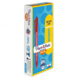 PaperMate Lapicero Kilométrico, Punto Fino, 0.7mm, Rojo, 12 Piezas