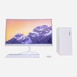 Computadora Pcdigital ELEGANCE WHITE, AMD Ryzen 3 3200G, 16GB, 128GB SSD, Wi-Fi, Zorin Os + Teclado/Mouse/Monitor de 27