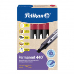 Pelikan Marcador Permanente 440, Rojo, 10 Piezas