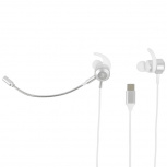 Perfect Choice Audífonos Intrauriculares con Micrófono Mizik, Alámbrico, USB-C, Blanco - Imagen adicional 1