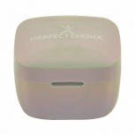 Perfect Choice Audífonos Intrauriculares con Micrófono TWS Mini Pearl, Inalámbrico, Bluetooth, USB-C, Gris - Imagen adicional 3
