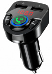 Perfect Choice Transmisor FM para Auto PC-331148, 2x USB, Bluethooth, Negro