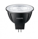 Philips Foco LED Regulable 7.3MR16/LED/827/F25/DIM 12V, Blanco, Base GU5.3, 7.3W, 515 Lúmenes, 1 Pieza