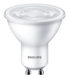 Philips Foco LED MR16, Luz Blanco Frío, Base GU10, 5.5W, 350 Lúmenes, Blanco, Ahorro de 86%
