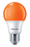 Philips Foco LED A19, Naranja, Base E27, 8W, 120 Lúmenes, Blanco