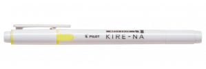 Pilot Marca Textos KIRE-NA, Amarillo, 10 Piezas