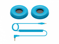 Pioneer Cable AUX 3.5mm Macho - 3.5mm Macho, 1.2 Metros, Azul, para HDJ-CUE1 - incluye Almohadillas