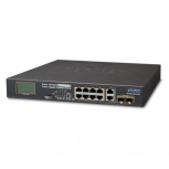Switch Planet Fast Ethernet FGSD-1022VHP, 8 Puertos PoE+ 10/100/1000Mbps + 2 Puertos SFP, 5.6 Gbit/s, 16.000 Entradas - No Administrable