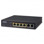 Switch Planet Fast Ethernet FSD-604HP, 4 Puertos PoE+ 10/100 + 2 Puertos SFP, 1.2 Gbit/s, 2000 Entradas - No Administrable
