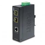 Planet Convertidor de Medios Gigabit Ethernet a Fibra Óptica Dual SFP, 120km, 1000 Mbit/s