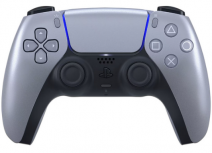Playstation Gamepad DualSense Starlight Silver, para PlayStation 5, Inalámbrico, Gris