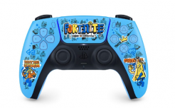 Playstation Gamepad DualSense Edición Fortnite, para PlayStation 5, Inalámbrico, Azul 