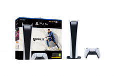 Sony PlayStation 5 Digital Edition 825GB, WiFi, Bluetooth 5.1, Blanco/Negro ― Incluye Juego FIFA 23