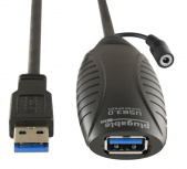 Plugable Cable USB-A Macho - USB-A Hembra, 10 Metros