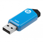 Memoria USB HP, 64GB, USB 2.0, Azul image