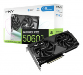 Tarjeta de Video PNY NVIDIA GeForce RTX 5060 Ti DUAL FAN, 8GB 128-bit GDDR7, PCI Express x8 5.0 image