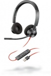 Poly Auriculares Blackwire 3320, Alámbrico, USB A, Negro