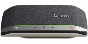 Poly Altavoz Portátil Sync 20, Bluetooth, Inalámbrico/Alámbrico, Negro/Plata