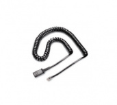 Poly Cable para Desconexión Rápida, Coil Cord a Plug Modular QD, 3 Metros