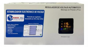 Regulador Power-All PA EEH 103P, 2.500W, 3kVA, Entrada 120- 127V, Salida 120V, 2 Salidas