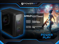 Computadora Powerbit Power Play, AMD Ryzen 5 5600GT, 32GB, 1TB SSD, Windows 11 Prueba image