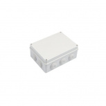 Precision Caja Eléctrica de Plástico PST-1419-ER, 10 Entradas, Blanco