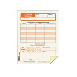 Printaforma Contra-Recibo Original y Copia, 1/4 Carta, 25 Hojas