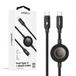 Prodigee Adaptador USB-C Macho - USB-C Macho, 1 Metro