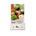 Cargador Portátil Qian Power Bank QFT-PB13S con Soporte Publicitario QFT-PB13S, 13000mAh, Plata