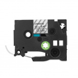 Qian Cinta QZe-131 Negro sobre Transparente, Transferencia Térmica, 12 mm x 8 Metros, 6 Piezas