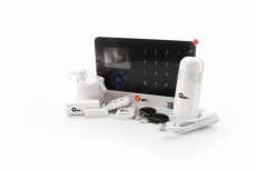 Qian Kit Sistema de Alarma SS5500, Inalámbrico - incluye Panel Controlador/Sensor de Movimiento/Sensor de Puerta/Sirena