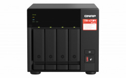 QNAP TS-473A NAS de 4 Bahías, AMD Ryzen Embedded V1500B 2.20GHz, SATA II/SATA III/M.2, Negro - no Incluye Discos