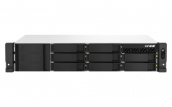 ﻿QNAP TS-873AEU-RP NAS de 8 Bahías con Fuente de Poder Redundante, 4GB, Ryzen Embedded V1500B 2.2GHz, Negro ― No Incluye Discos Duros