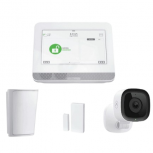 Qolsys Panel de Control Táctil IQ4 HUB, 7", Inalámbrico, Compatible con Alarm.com ― Incluye Cámara Interior y Sensores