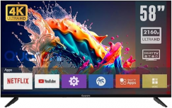 Quaroni Smart TV LED Q58N24 58", 4K Ultra HD, Negro