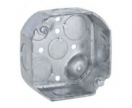 Raco Caja Octagonal HUB-126, 8 Entradas, Gris
