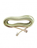 Radox Cable Teléfonico 080-786, RJ-11 Macho - RJ-11 Macho, 4.5 Metros, Blanco