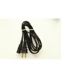 Radox Cable de Poder Tipo Panasonic Hembra - Macho, 1.5 Metros, Negro